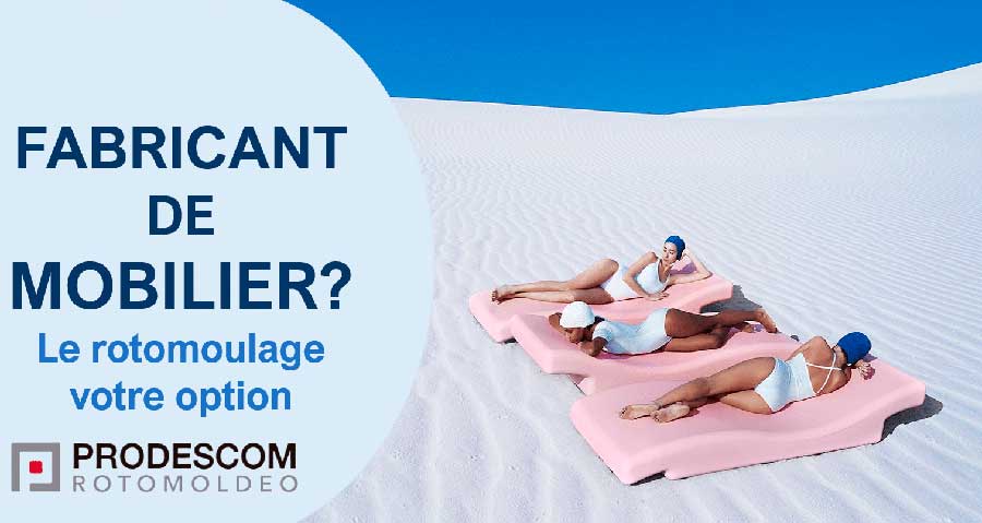 Mobilier plastique par rotomoulage